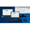Tastiera e mouse Philips serie 4000 SPT6407B/31 universale RF wireless + Bluetooth QWERTY tedesco nero