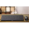 Tastiera e mouse Philips serie 4000 SPT6407B/31 universale RF wireless + Bluetooth QWERTY tedesco nero