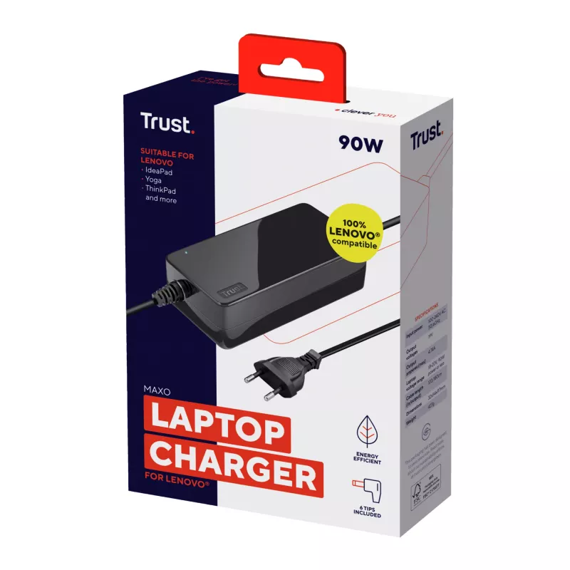 Alimentatore/inverter per interni Trust 23394 90 W nero