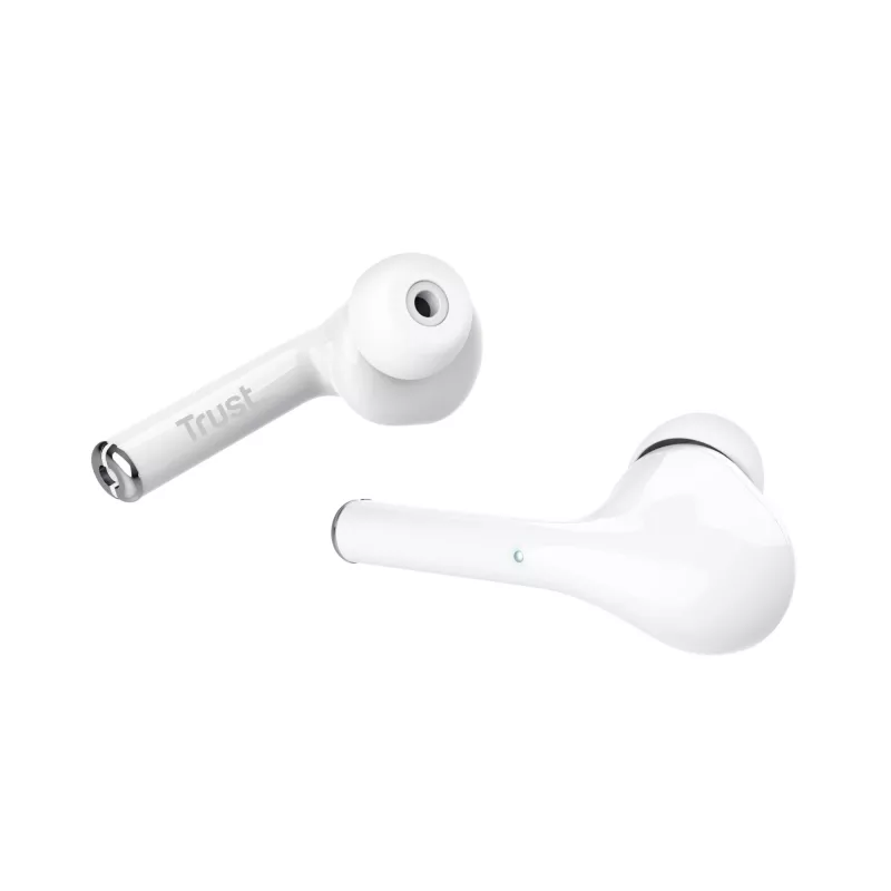 Cuffie in-ear Trust Nika True Wireless Stereo (TWS) per chiamate/musica bianco