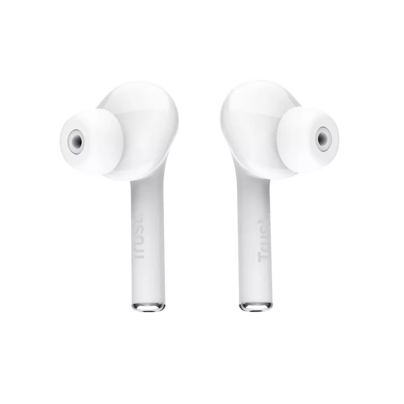 Cuffie in-ear Trust Nika True Wireless Stereo (TWS) per chiamate/musica bianco
