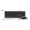 Tastiera e mouse Trust Primo universale USB AZERTY belga nero