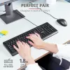 Tastiera e mouse Trust Primo universale USB AZERTY belga nero