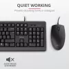 Tastiera e mouse Trust Primo universale USB AZERTY belga nero
