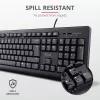 Tastiera e mouse Trust Primo universale USB AZERTY belga nero