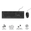 Tastiera e mouse Trust Primo universale USB AZERTY belga nero