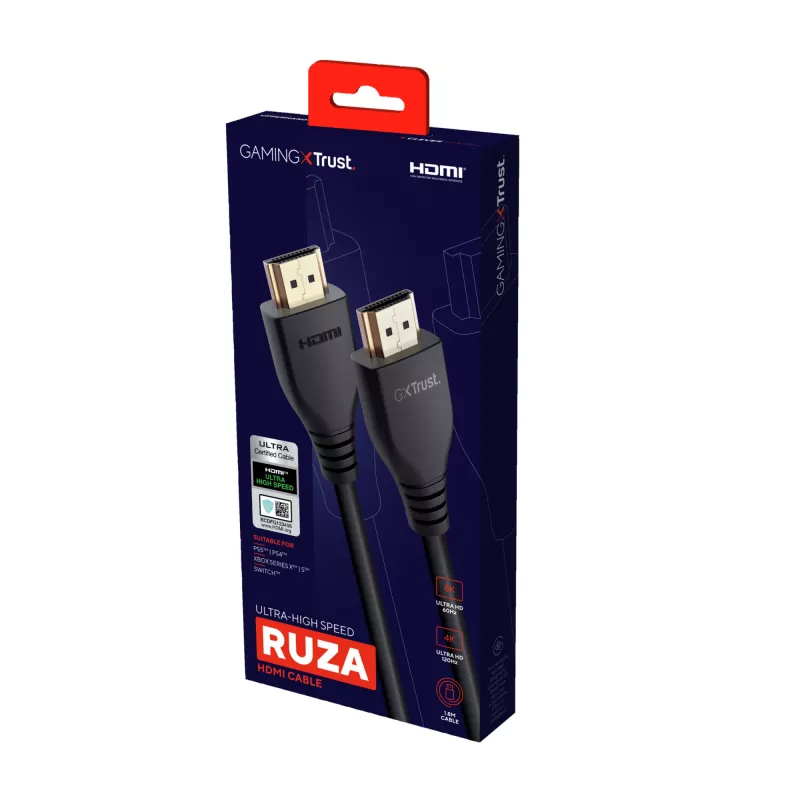 Cavo HDMI Trust GXT 731 Ruza 1,8 m HDMI Type-A (standard)