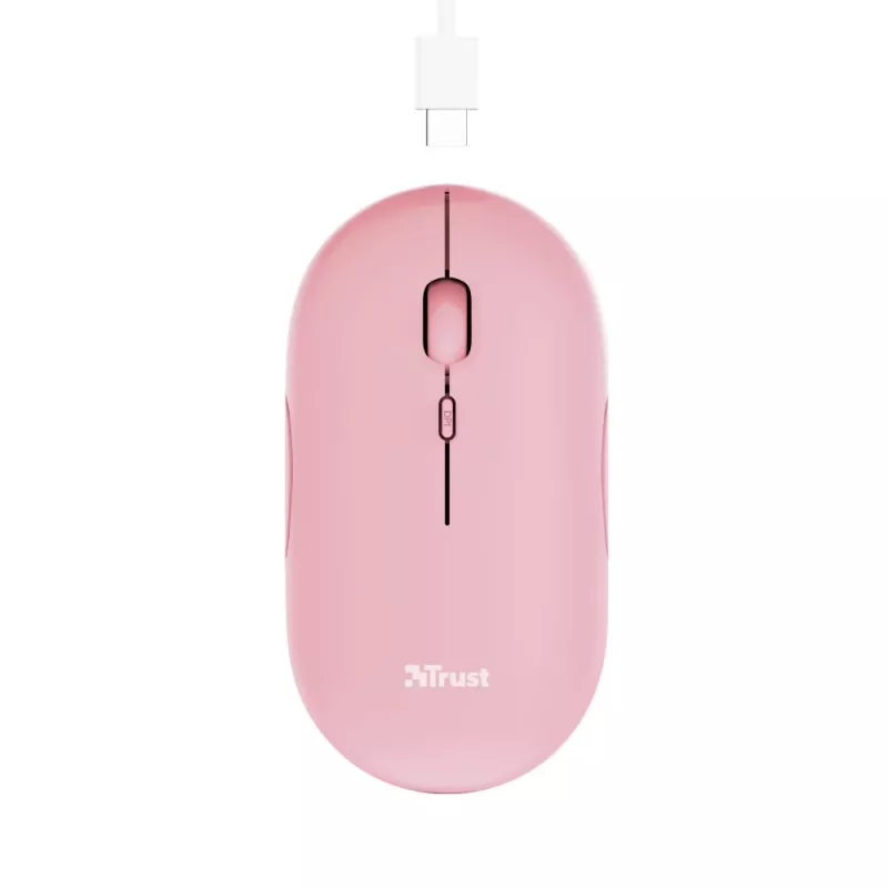 Mouse da ufficio Trust Puck ambidestro RF wireless + Bluetooth ottico 1600 DPI