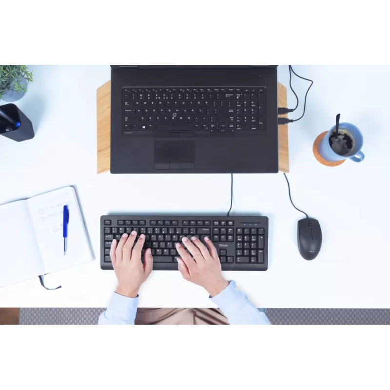 Tastiera Trust Primo universale USB AZERTY belga nero