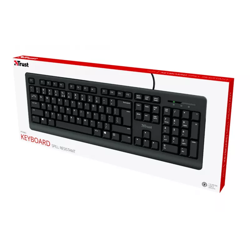 Tastiera Trust Primo universale USB AZERTY belga nero