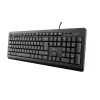 Tastiera e mouse Trust Primo da ufficio USB QWERTY tedesco nero