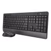 Tastiera e mouse Trust TKM-450 Comfort Wireless, full-size (100%), wireless, RF wireless, QWERTY, nero, mouse incluso
