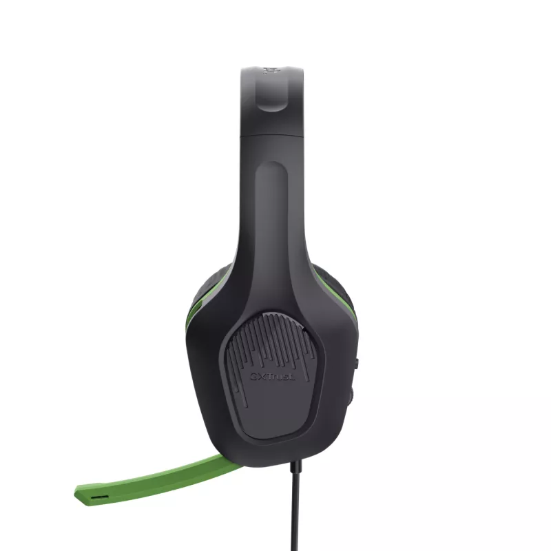 Headset Trust GXT 415X ZIROX con filo con archetto da gaming nero, verde