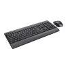 Tastiera e mouse Trust Trezo da ufficio RF wireless AZERTY belga nero