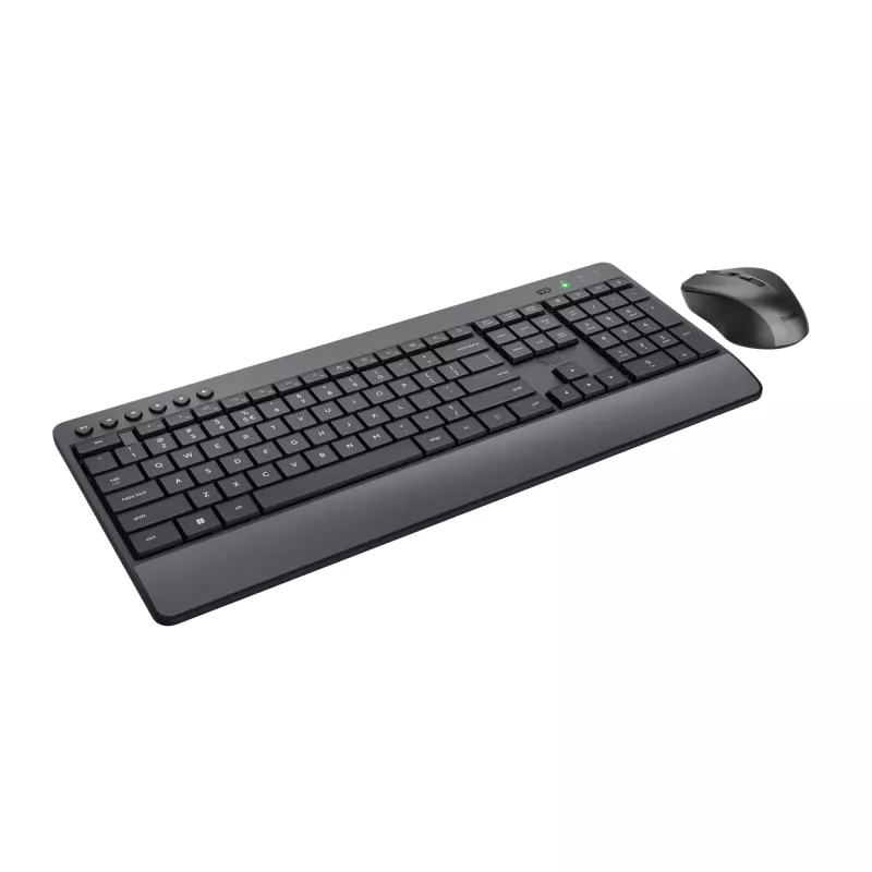 Tastiera e mouse Trust Trezo da ufficio RF wireless AZERTY belga nero