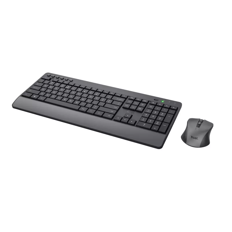 Tastiera e mouse Trust Trezo da ufficio RF wireless AZERTY belga nero