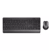 Tastiera e mouse Trust Trezo da ufficio RF wireless AZERTY belga nero
