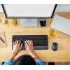 Tastiera e mouse Trust Trezo da ufficio RF wireless AZERTY belga nero