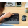 Tastiera e mouse Trust Trezo da ufficio RF wireless AZERTY belga nero
