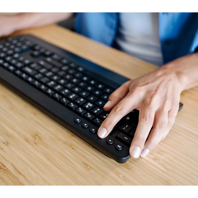 Tastiera e mouse Trust Trezo da ufficio RF wireless AZERTY belga nero