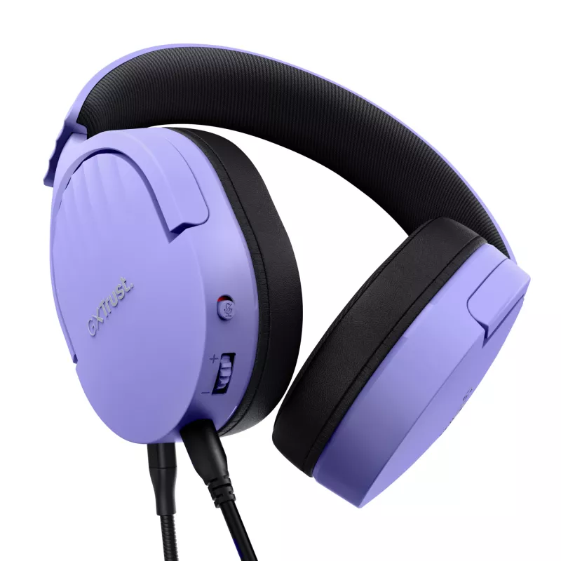 Trust GXT 489P FAYZO Headset con cavo archetto Gaming nero, viola