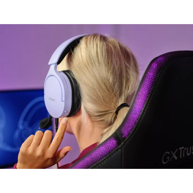 Trust GXT 489P FAYZO Headset con cavo archetto Gaming nero, viola