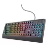 Trust GXT 792 Quadrox Tastiera mouse incluso Gaming USB QWERTY belga nero