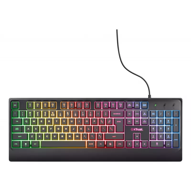 Trust GXT 792 Quadrox Tastiera mouse incluso Gaming USB QWERTY belga nero