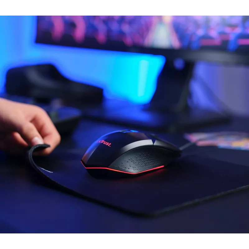 Trust GXT 792 Quadrox Tastiera mouse incluso Gaming USB QWERTY belga nero