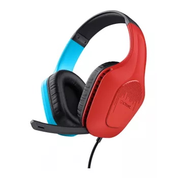 Trust GXT 416S Zirox Headset con cavo archetto Gaming nero, ciano, rosso