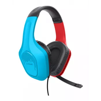 Trust GXT 416S Zirox Headset con cavo archetto Gaming nero, ciano, rosso