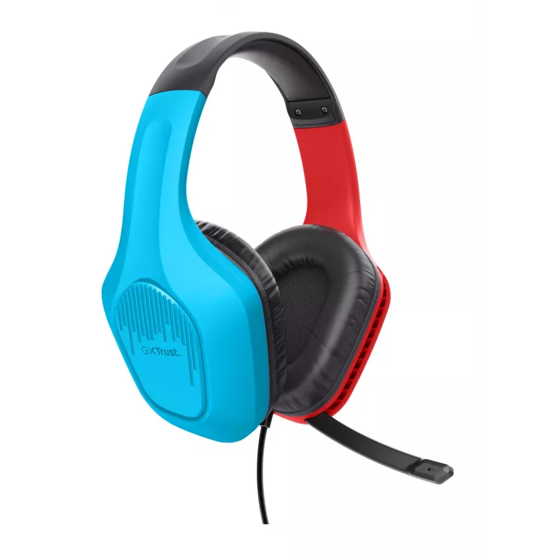 Trust GXT 416S Zirox Headset con cavo archetto Gaming nero, ciano, rosso