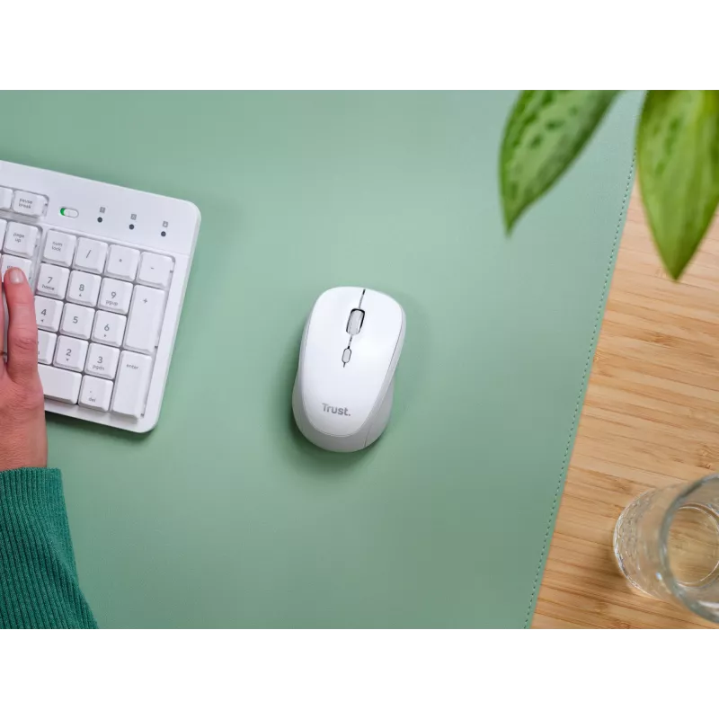 Trust Yvi+ Mouse universale ambidestro RF Wireless + Bluetooth ottico 1600 DPI