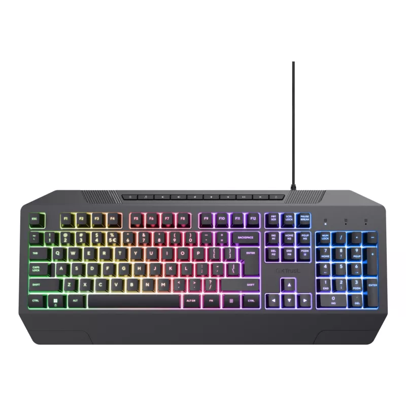 Trust GXT 836 Evocx Tastiera Gaming USB AZERTY belga nero