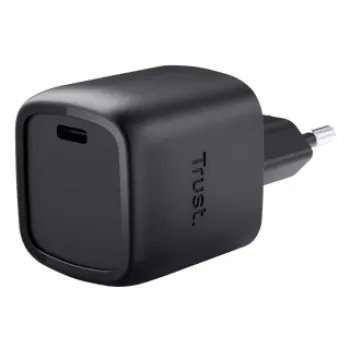 Caricabatterie Trust Maxo 30W USB-C GaN caricabatterie per interni ricarica rapida nero