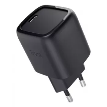 Caricabatterie Trust Maxo 30W USB-C GaN caricabatterie per interni ricarica rapida nero