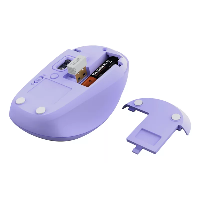 Trust Yvi+ Mouse universale ambidestro RF Wireless + Bluetooth ottico 1600 DPI