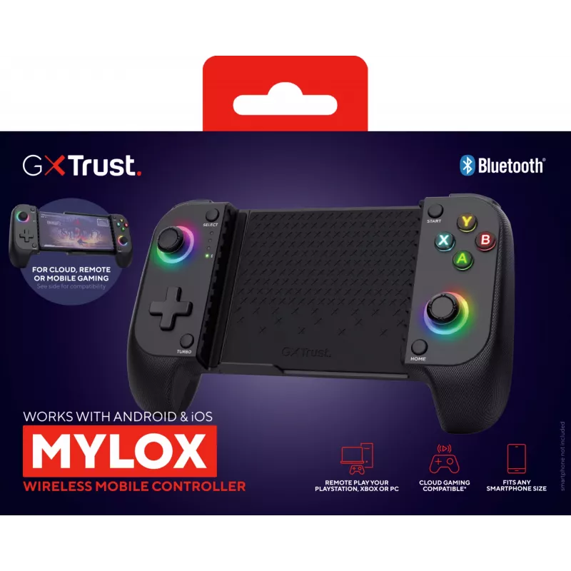 Trust GXT 735G Mylox grigio Bluetooth Gamepad analogico/digitale Android, iOS