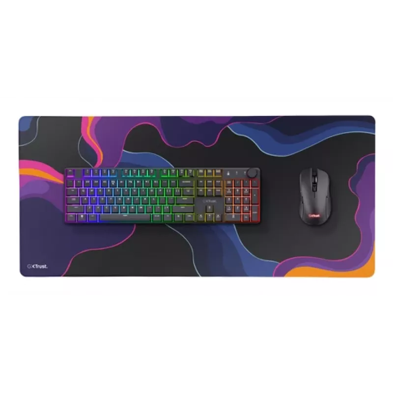 Trust GXT 759 XXL Tappetino mouse Gaming nero, blu, rosa, viola