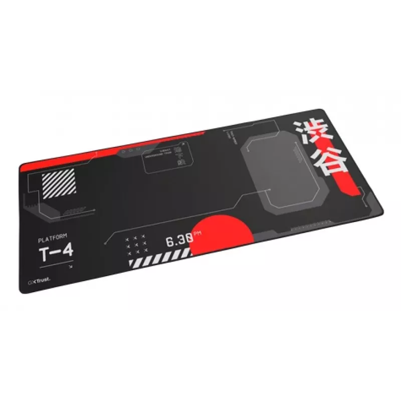 Tappetino mouse Gaming TRUST GXT 759 XXL — 900×400 mm, PET, nero/rosso