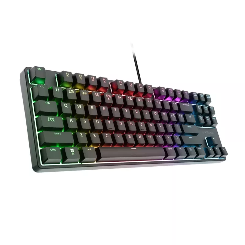 Trust GXT 864 Cada Tastiera Gaming USB QWERTY inglese nero