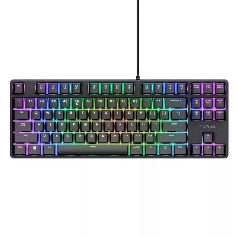 Trust GXT 864 Cada Tastiera Gaming USB QWERTY inglese nero