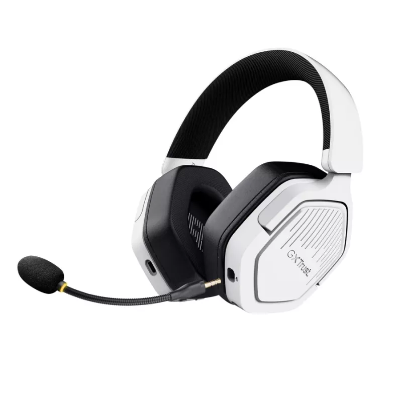 Trust GXT 493PS Carus Headset con cavo e wireless archetto Gaming Bluetooth bianco