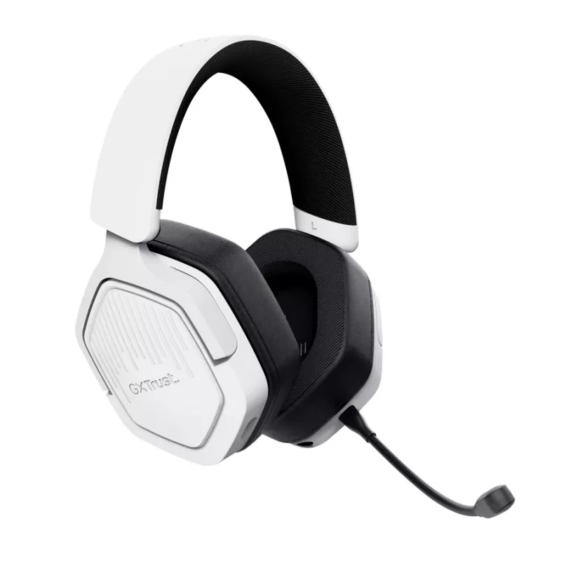 Trust GXT 493PS Carus Headset con cavo e wireless archetto Gaming Bluetooth bianco