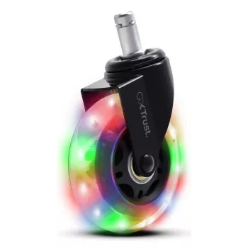 Rotelle per sedia Gaming TRUST GXT 701 rotelle in gel LED per sedie girevoli, set da 5