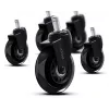 Set di rotelle per sedia Gaming TRUST 25804, 5 pezzi, nero, PP/PU, 225 g