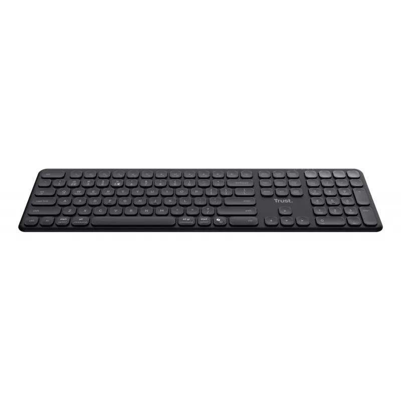 Trust Vaiya Tastiera universale USB + RF Wireless + Bluetooth AZERTY belga nero