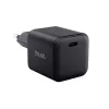 Caricabatterie TRUST Maxo ultra-compatto 65W GaN USB-C nero con cavo da 2 m