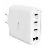 TRUST Maxo 65W caricabatterie rapido AC per interni, 3x USB-C, max 20 V, cavo da 2 m, bianco