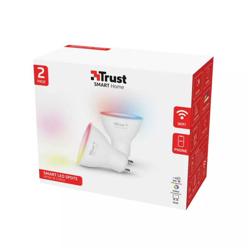Lampadina smart Trust 71292 Wi-Fi bianco 50 mm x 50 mm x 54 mm